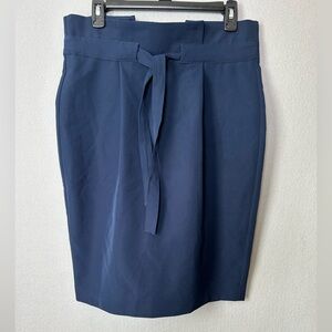 Liz Claiborne Navy Blue Womens Knee Length Pencil Skirt 10